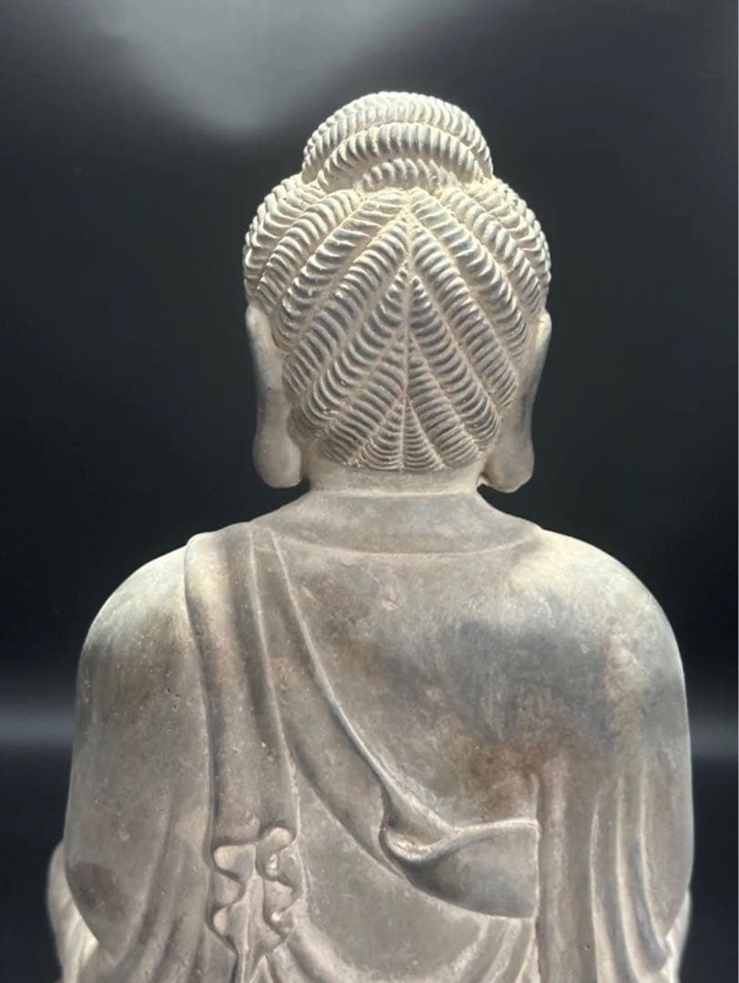 仏教　石仏 如来 細工彫刻 釈迦 縁起物 お釈迦様 釈迦如来 石彫仏像