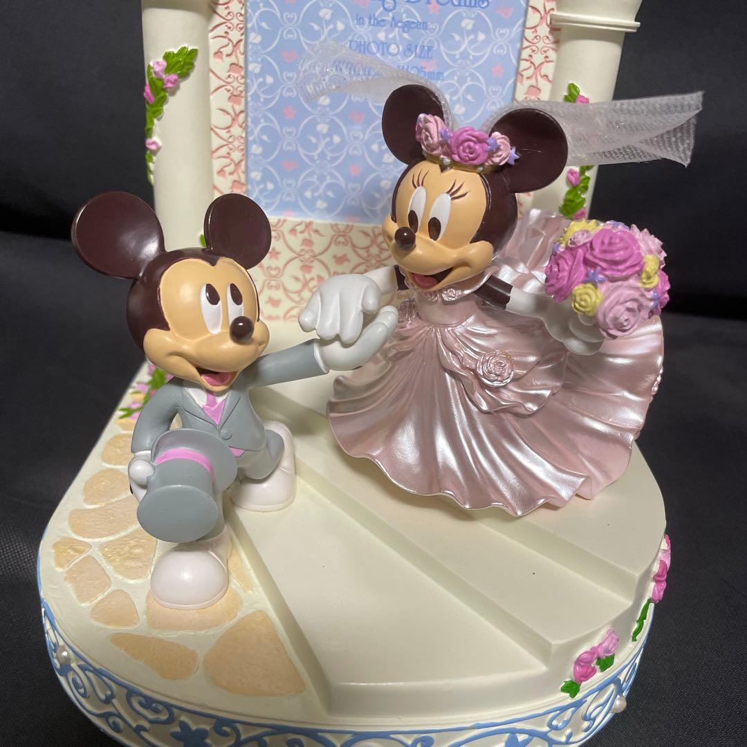 未使用　ミッキーミニー　ディズニーランド　ウエディング　写真立　洋装　結婚式