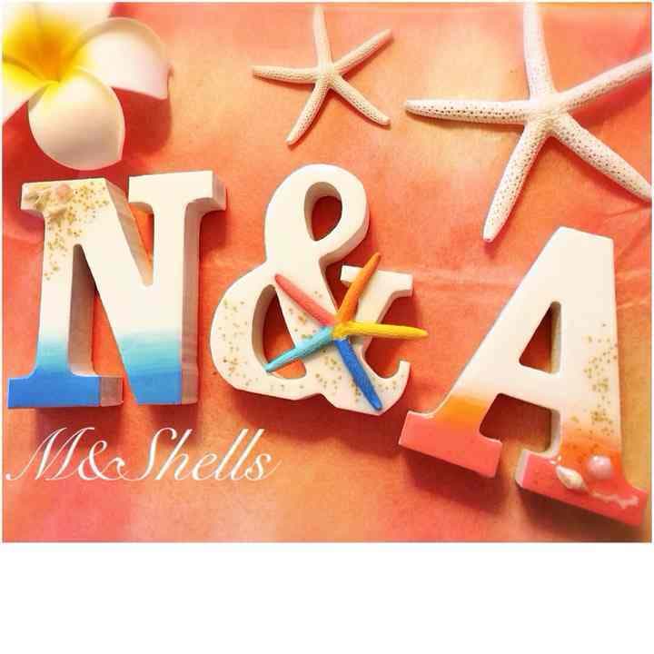 オーダー制 オブジェ ハワイアン雑貨 アルファベットオブジェ スターフィッシュ