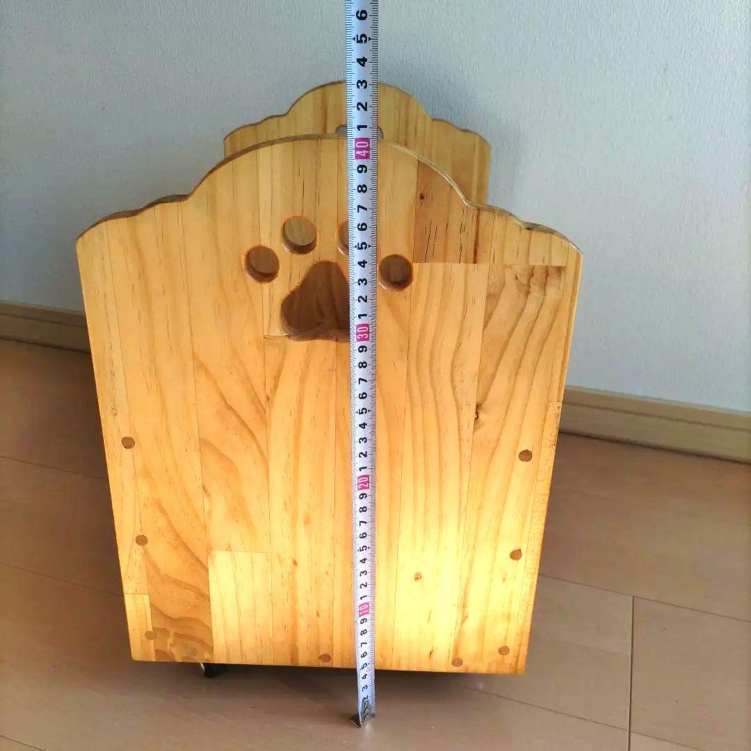 カントリー家具　物入れ　キャスター付き　ボックス　足跡