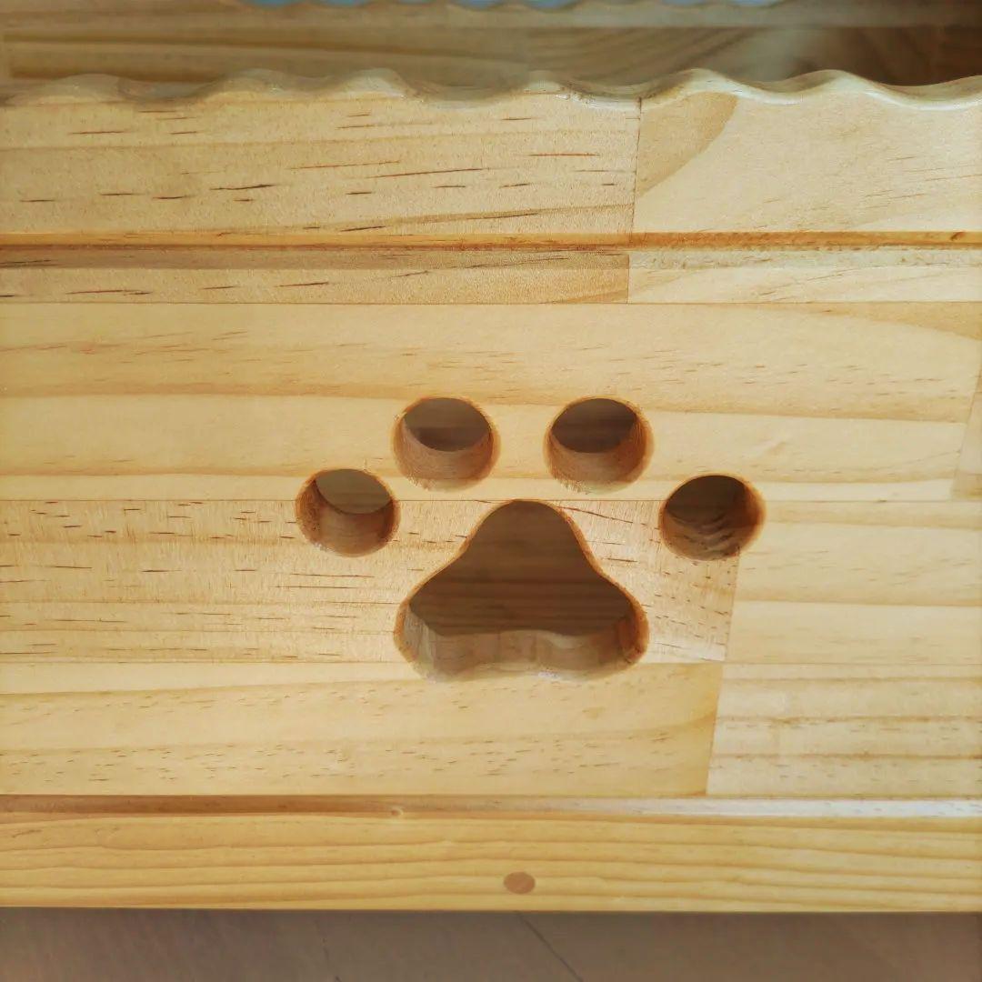 カントリー家具　物入れ　キャスター付き　ボックス　足跡