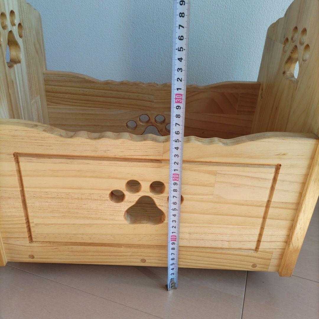 カントリー家具　物入れ　キャスター付き　ボックス　足跡