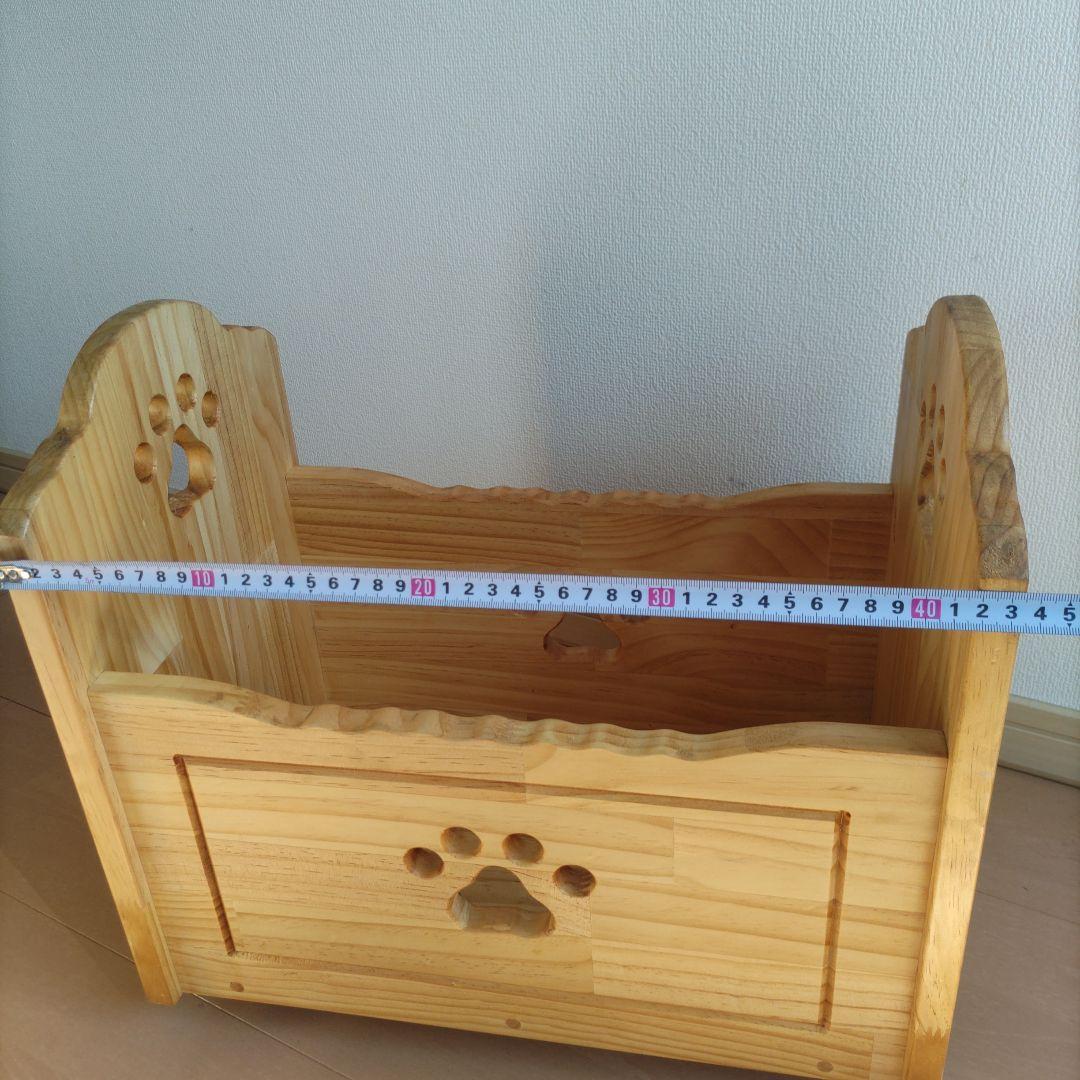 カントリー家具　物入れ　キャスター付き　ボックス　足跡