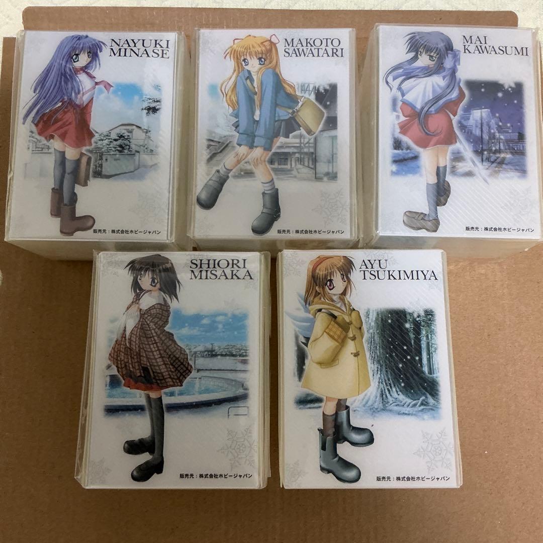 Kanon デッキケース 5個セット　骨董品（4個は未開封、あゆは開封済み）