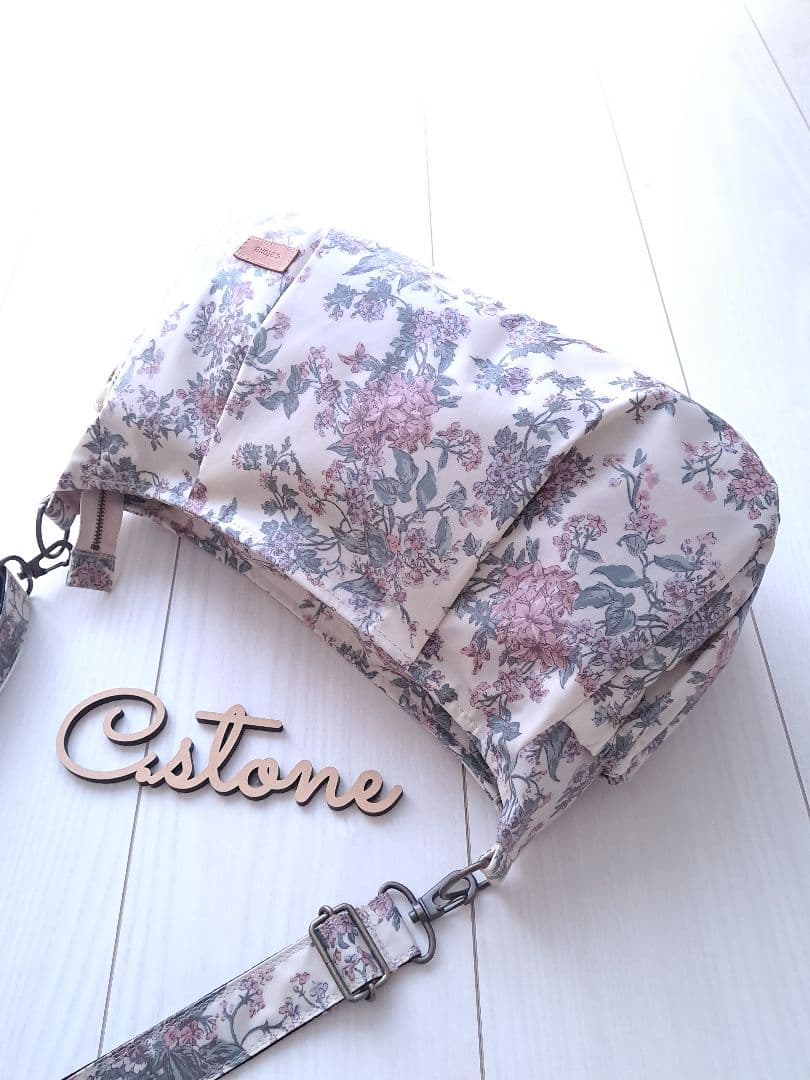 リバティ　セリーヌ　ピンク横長ショルダーBag　共布ショルダー紐付　持ち手別売り 完売必須☆】セリーヌ ショルダーバッグ ティーン ルル ピンク (CELINE