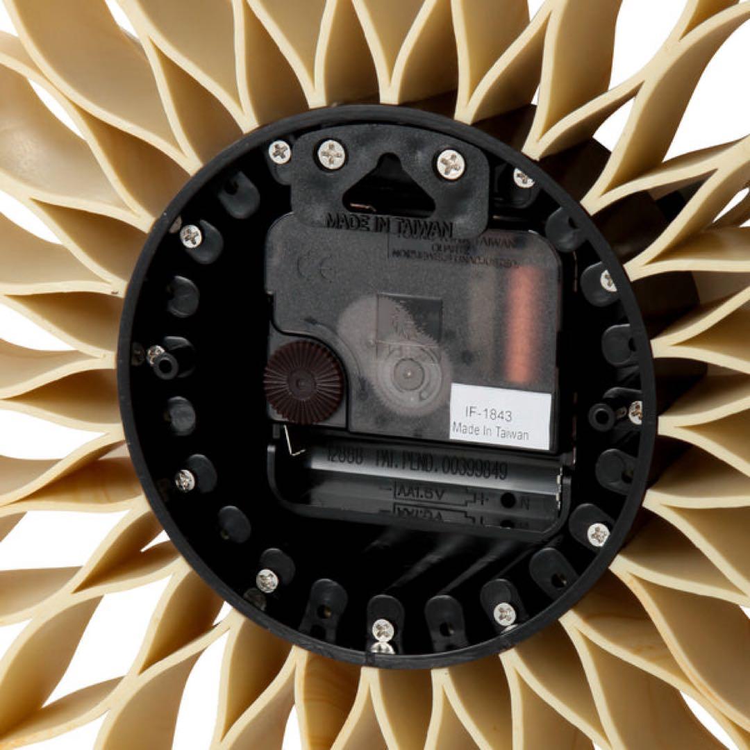 【美品】Francfranc フラワー 壁掛け時計 おしゃれ お花