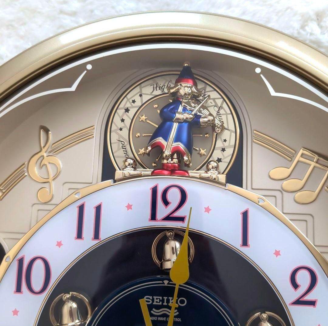 美品】SEIKO からくり時計 電波時計 ウェーブシンフォニークリスマス