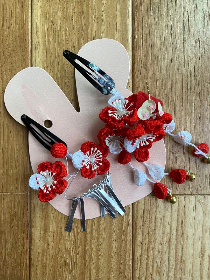 7歳　七五三　正絹着物　小物フルセット