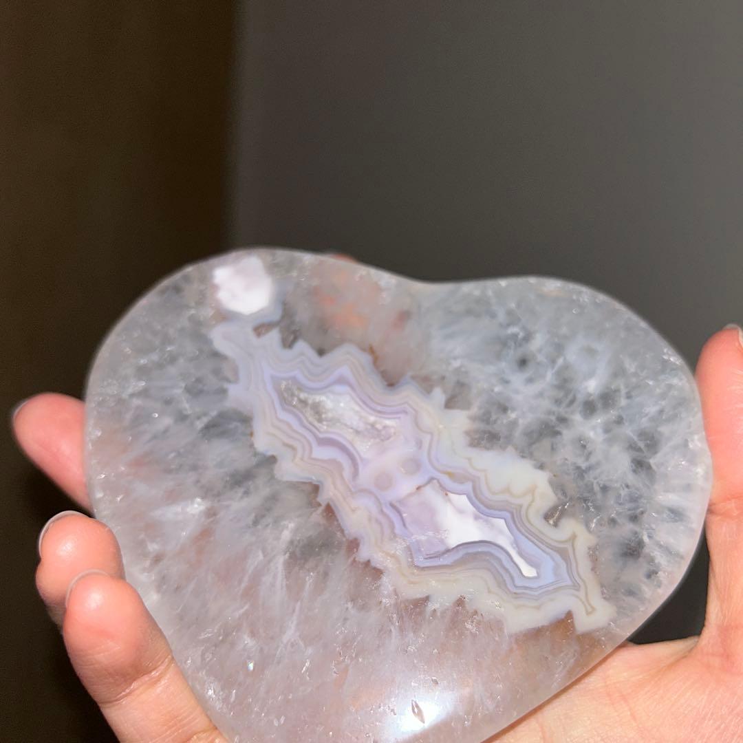 専用台座付き 瑪瑙 ハート bigサイズ