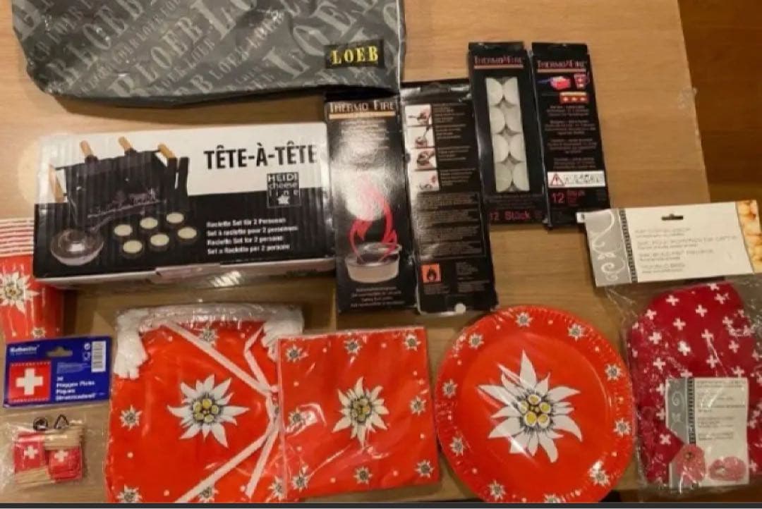 本場スイスで購入ラクレットセット＆victrinoxナイフ2本！等　全13点