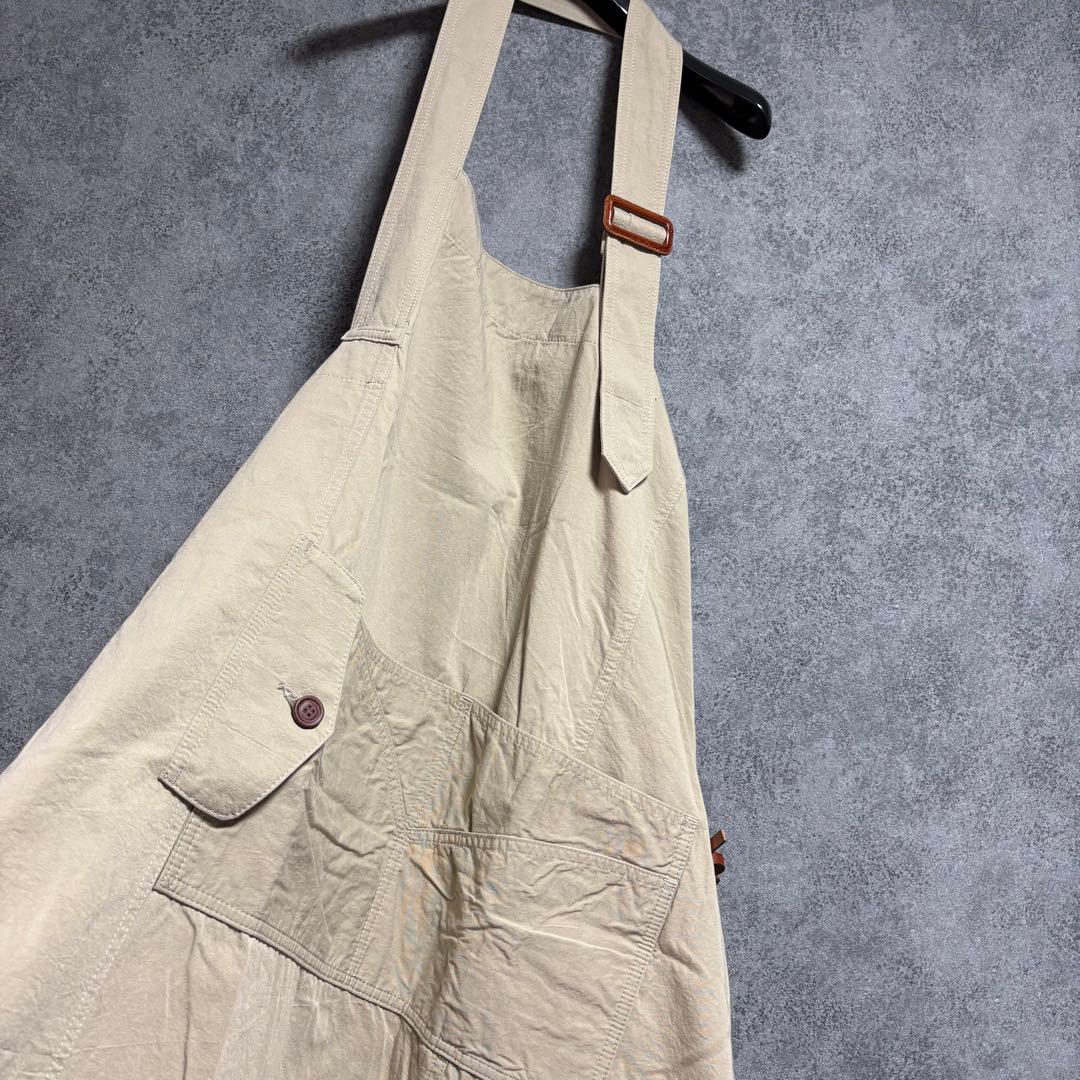 新品　儀右衛門　ギエモン　KURUMI・久留米絣　エプロンドレス・JSK「M〜L