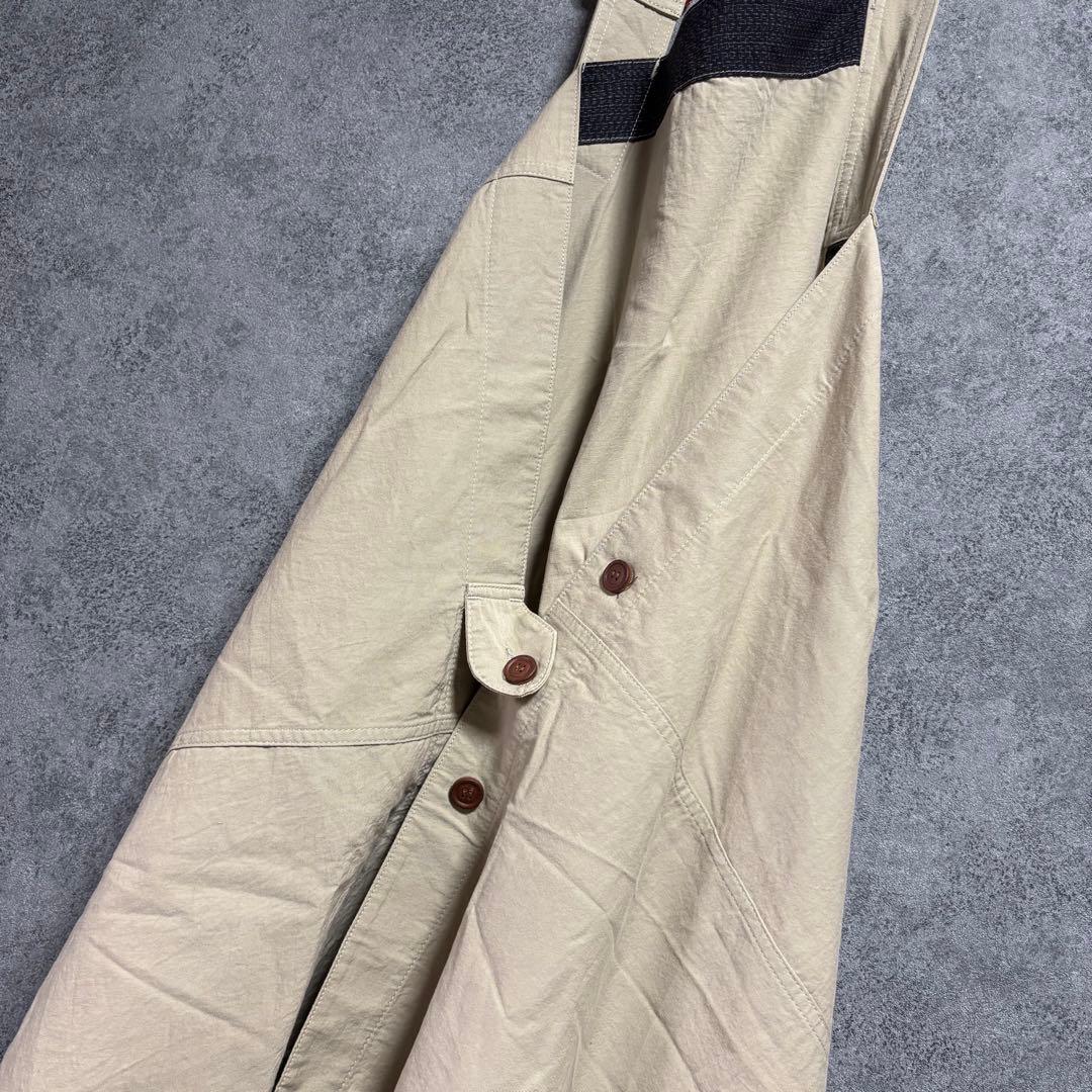 新品　儀右衛門　ギエモン　KURUMI・久留米絣　エプロンドレス・JSK「M〜L