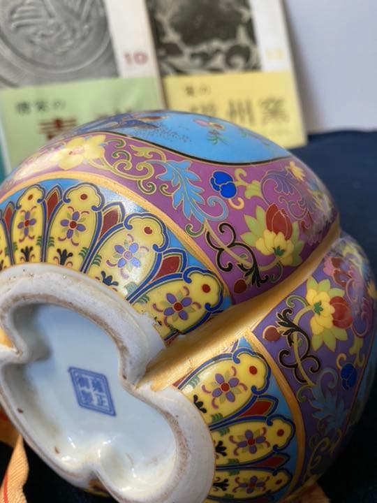 雍正年製粉彩三口葫芦瓶、サイズ約高さ24cm径约16cm - メルカリ