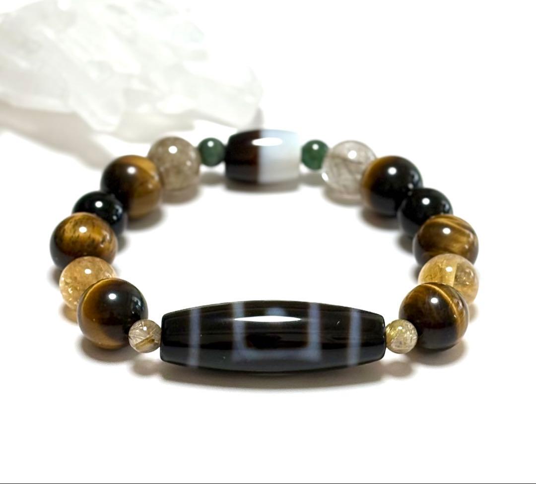 ⭐️チベット高級至純 星辰天珠 & 黒白天珠ブレスレット