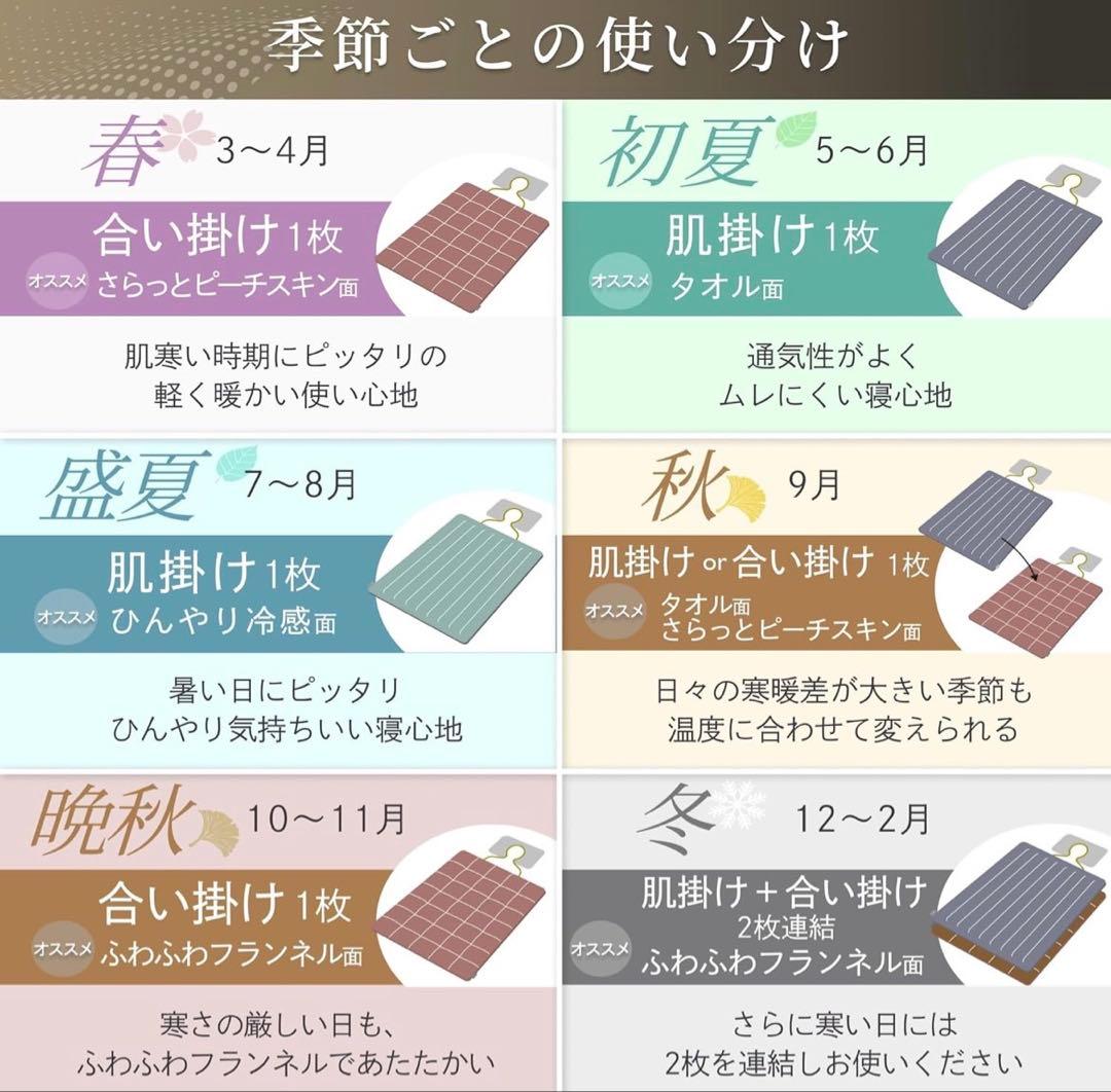 GOKUMIN 掛け布団 2枚合わせ オールシーズン 吸湿発熱 シングル 白