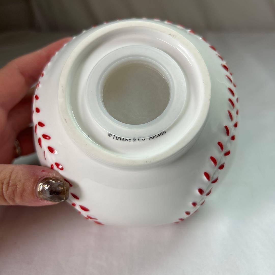 【iy/1.6/18】Tiffany & Co. 野球ボール型貯金箱