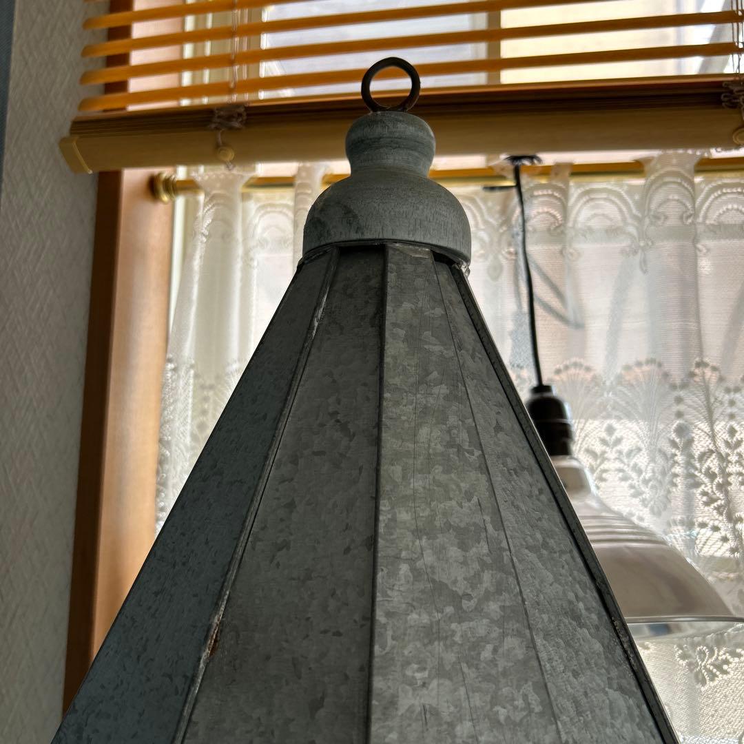 可愛い家型インテリア置物 ブリキ屋根　グリーン