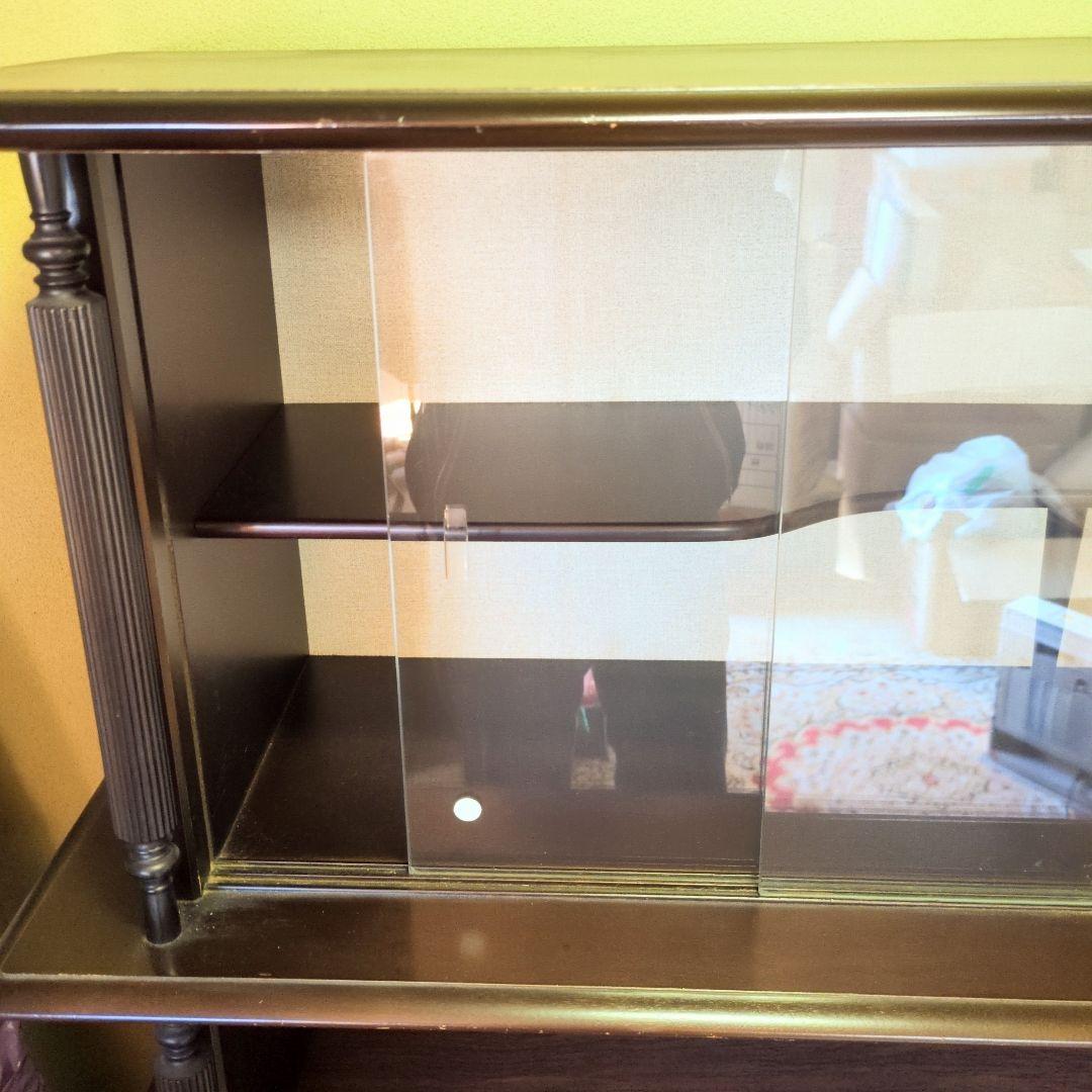 ★アンティーク茶箪笥★鎌倉彫り 違い棚 飾り棚