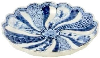 値下げ　新品　林九郎窯　藍青　銀彩　祥瑞　プレート　24.5cm　皿　①