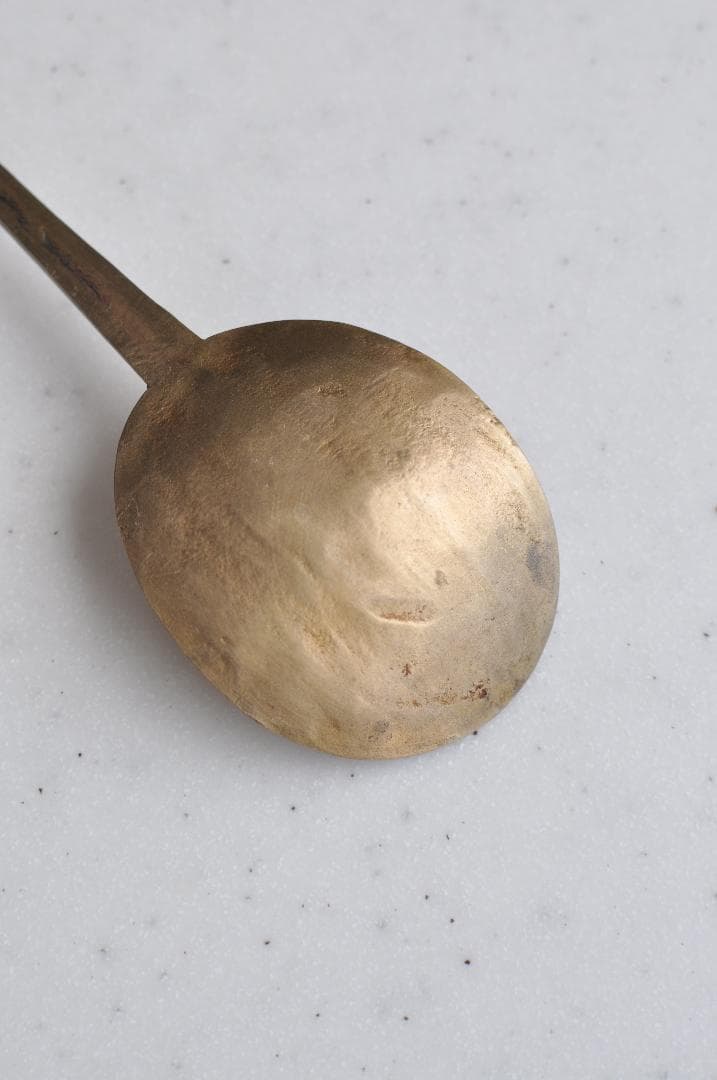 ZWIESELLさまご売約　韓国　真鍮製スッカラ　李朝　骨董　アンティーク　②