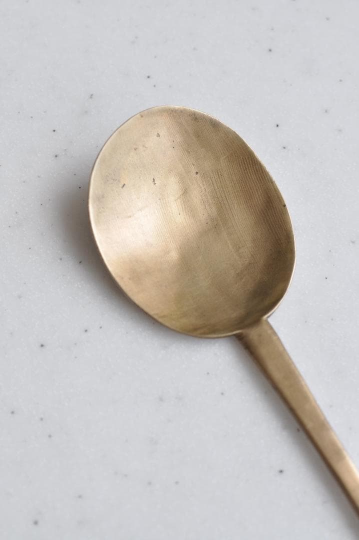 ZWIESELLさまご売約　韓国　真鍮製スッカラ　李朝　骨董　アンティーク　②