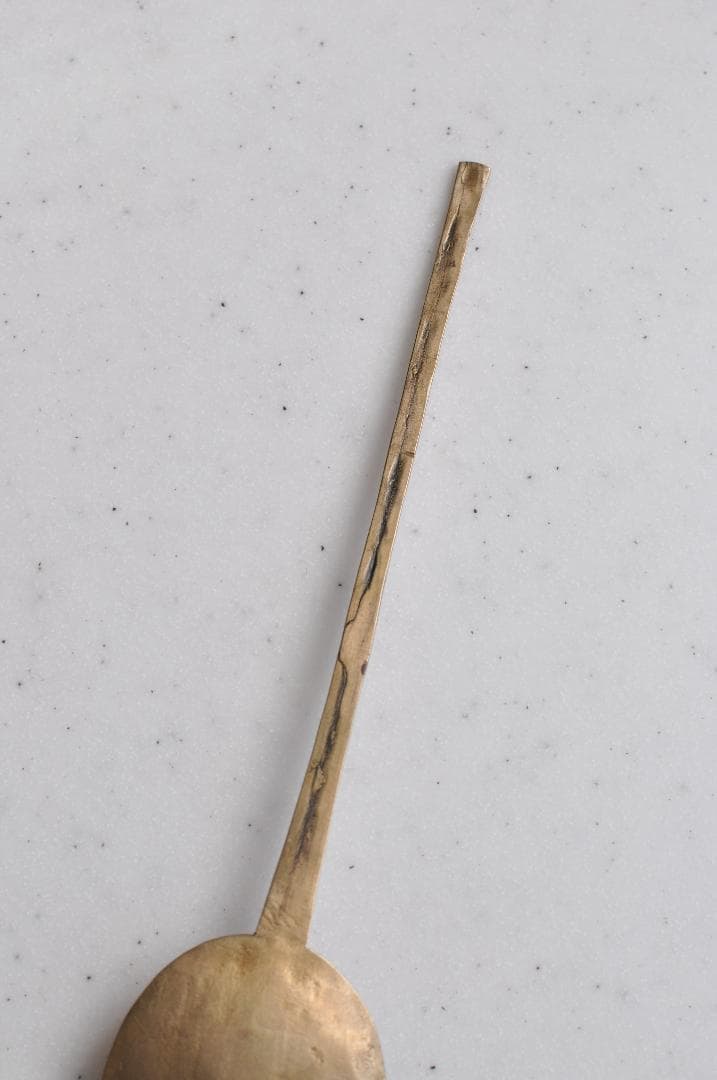 ZWIESELLさまご売約　韓国　真鍮製スッカラ　李朝　骨董　アンティーク　②