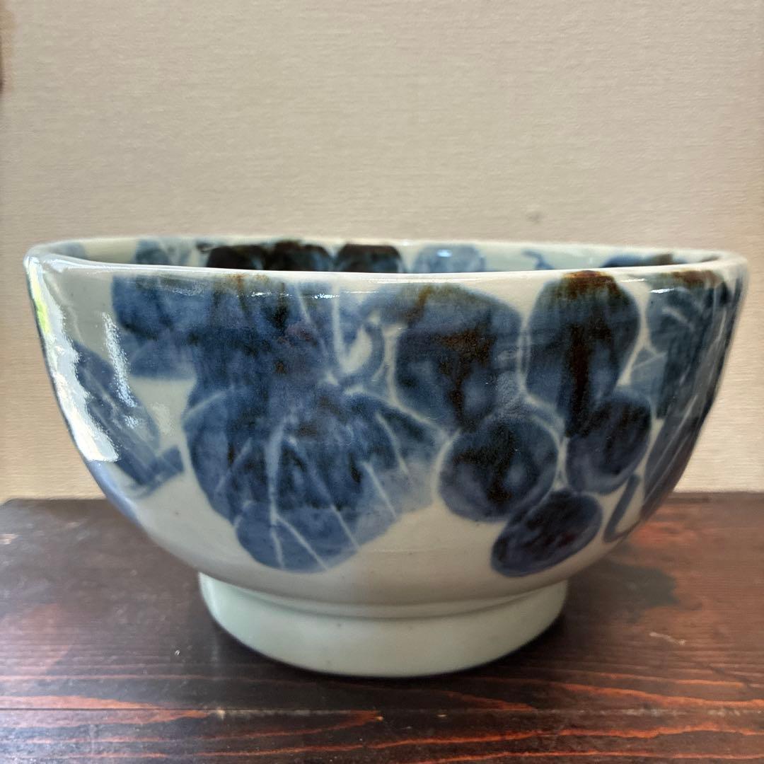 池本忠義　ぶどう柄大鉢