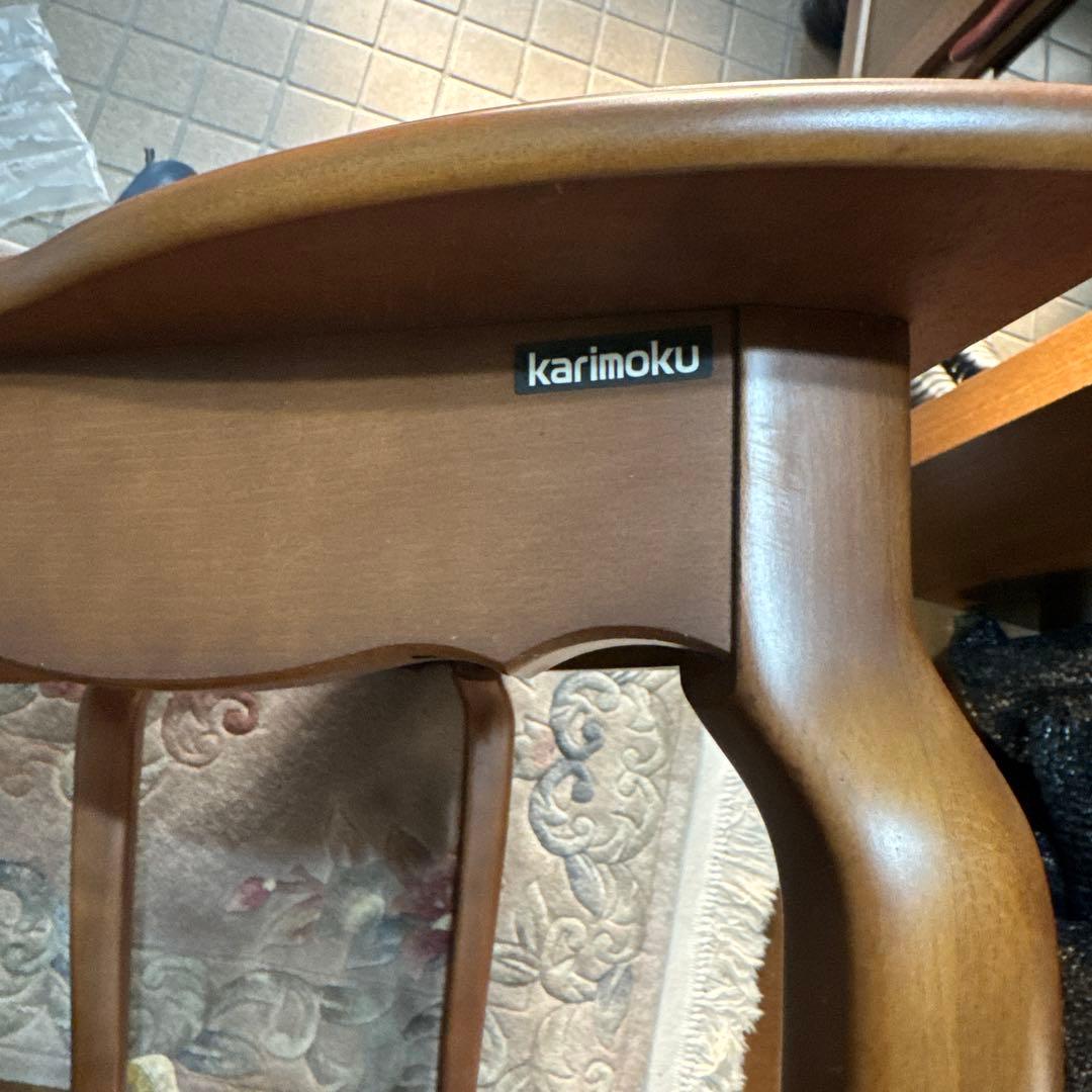 カリモク家具 猫脚 アンティークテーブル