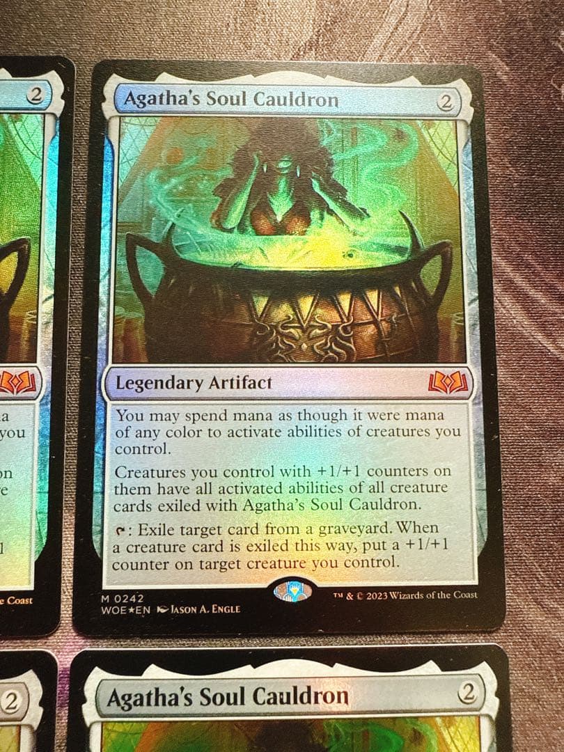 【foil】アガサの魂の大釜　英語　4枚セット