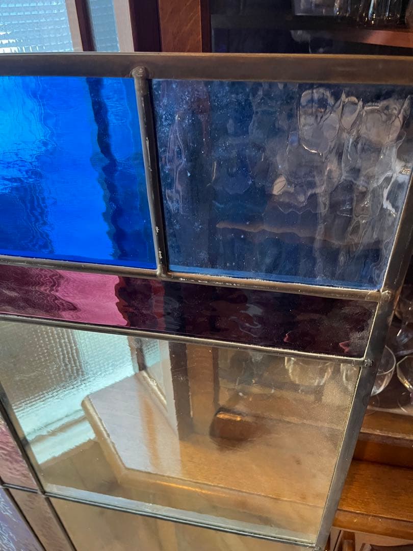 引き取り限定 ステンドグラス パネル 建具 窓 ステンドガラス アンティーク