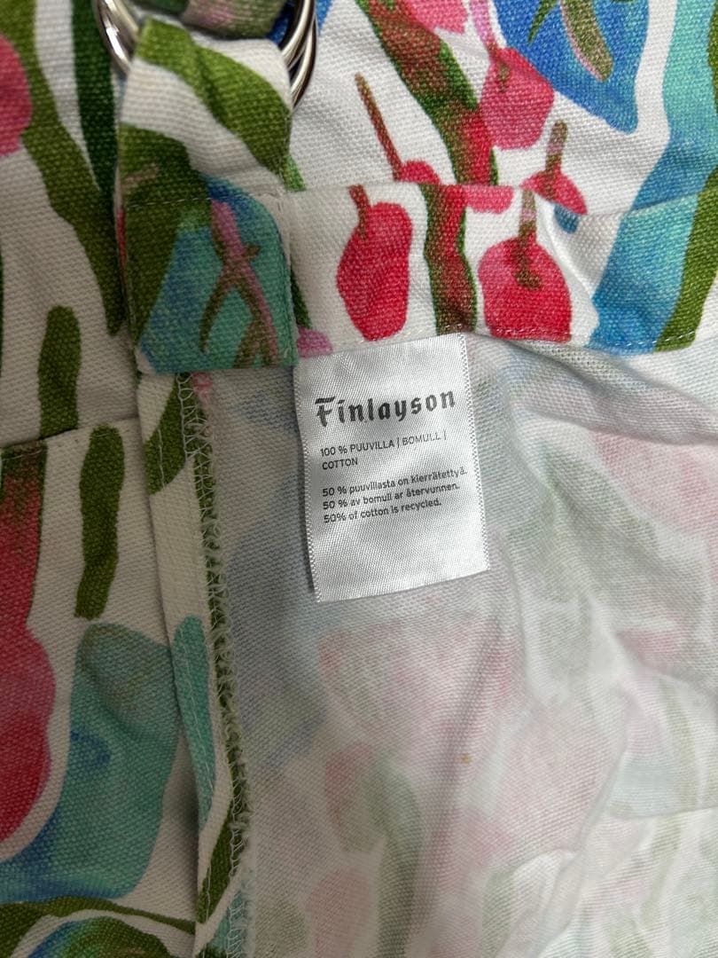 フィンレイソン花柄エプロン　フィンランド