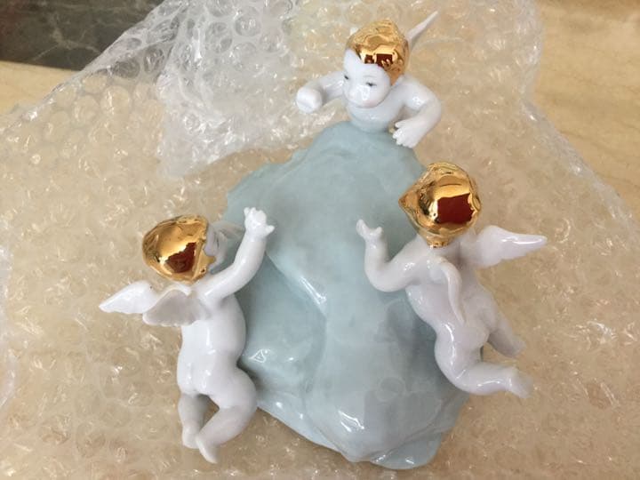 リヤドロ天使♡舞い降りた天使達 廃盤品貴重♡新品 箱付き