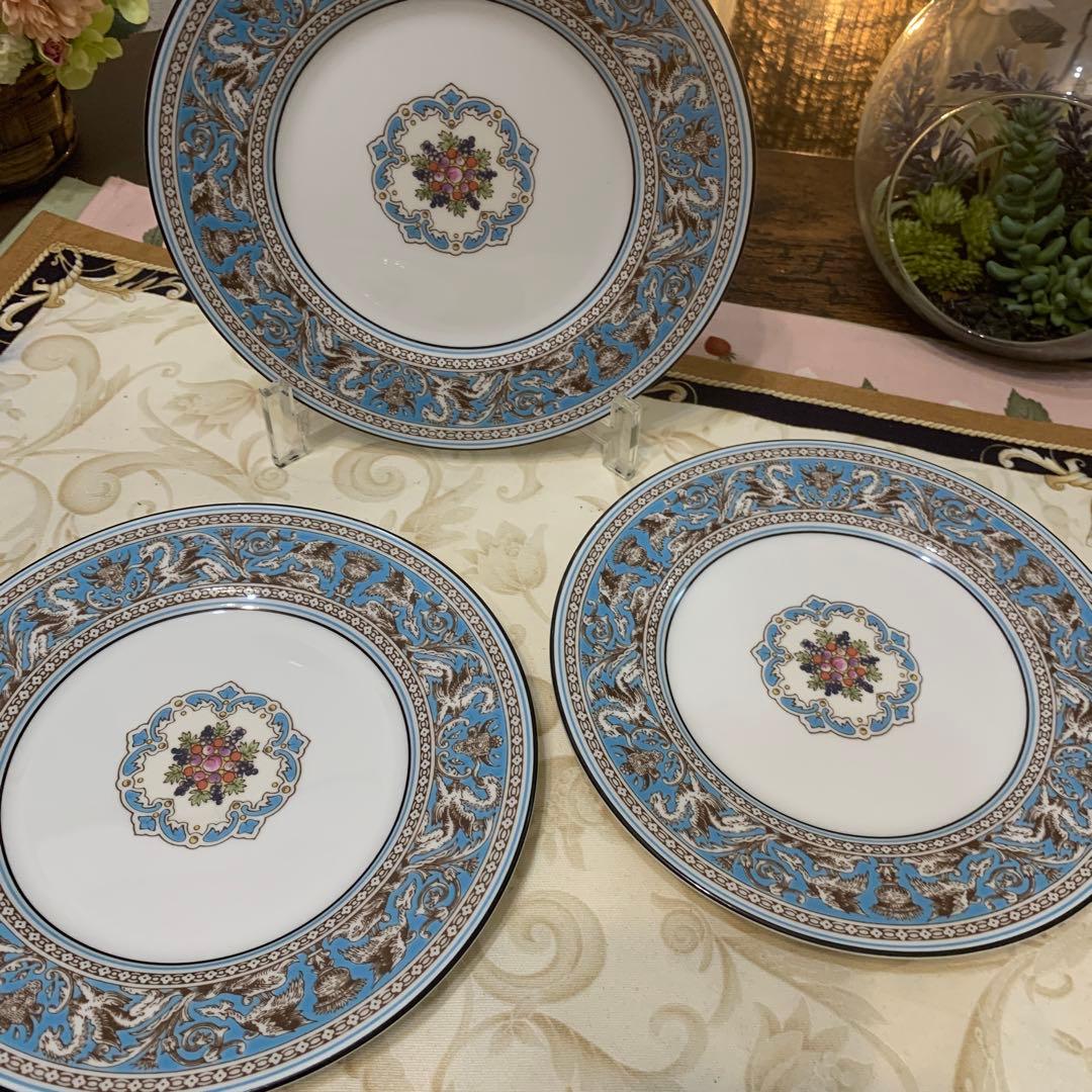 ウェッジウッド フロレンティーン　ターコイズ　17.5cmケーキプレート6枚