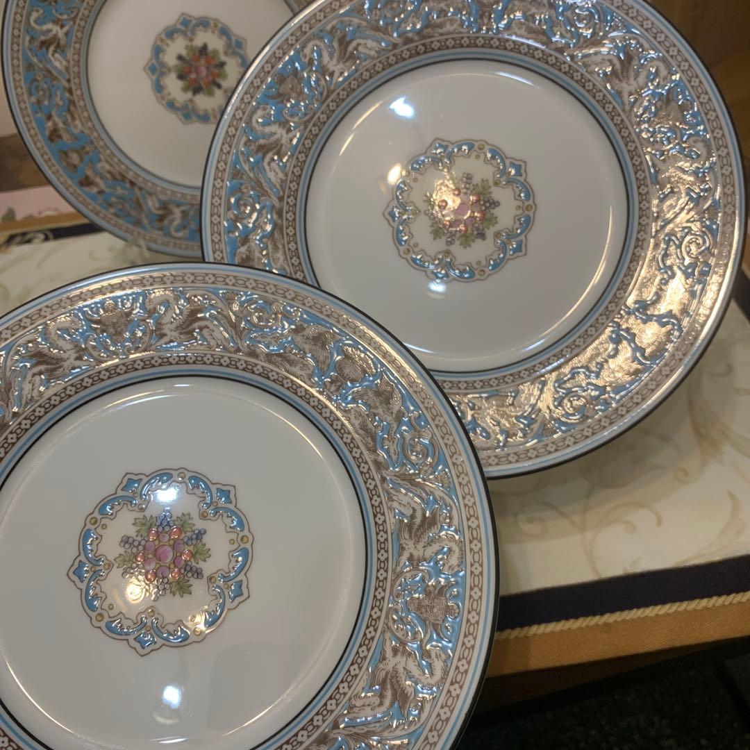 ウェッジウッド フロレンティーン　ターコイズ　17.5cmケーキプレート6枚