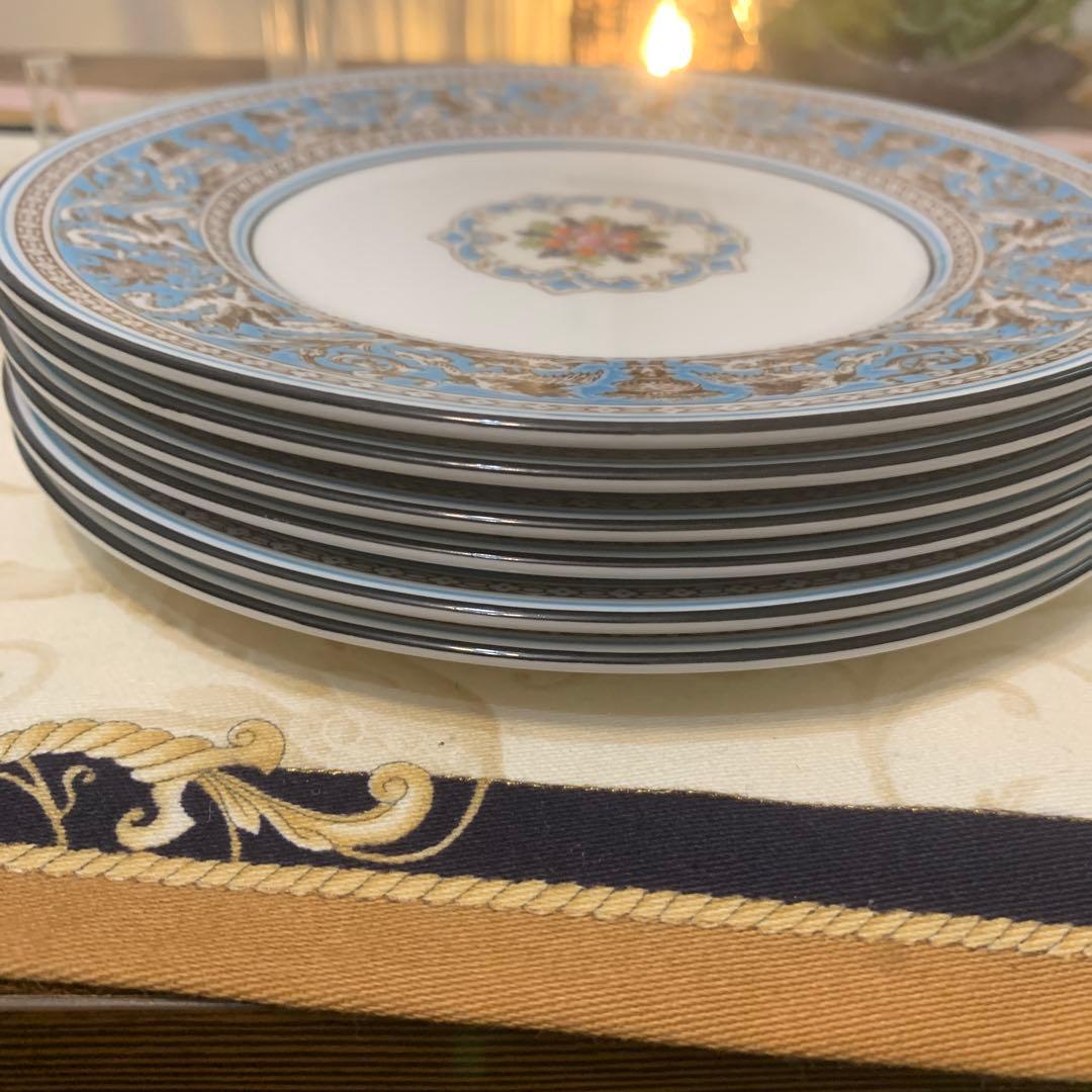 ウェッジウッド フロレンティーン　ターコイズ　17.5cmケーキプレート6枚