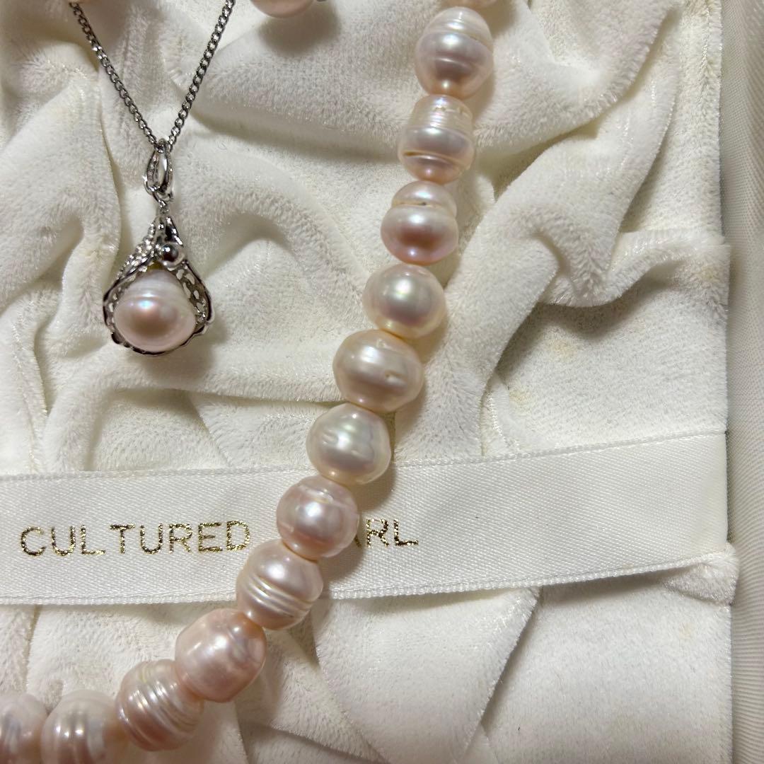 真珠 ネックレス イヤリング ブローチ　ペンダント　セット