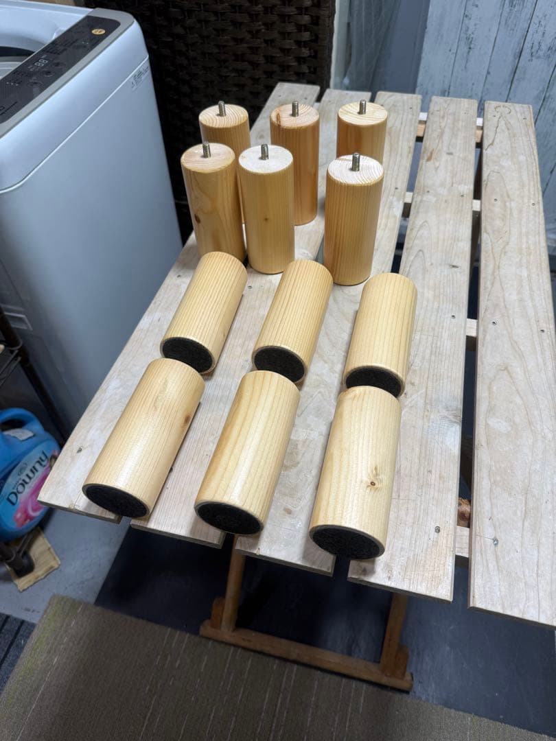 【洗浄消毒作業済】シングルサイズ　スノコ　ベッドフレーム　パイン材　ナチュラル