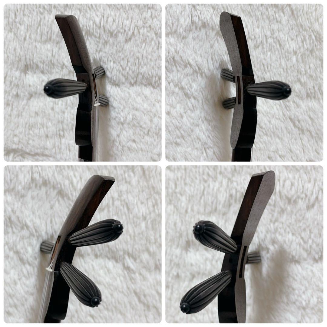 極美品】沖縄三線 本皮 二重張り 強化張り ソフトケース、爪、弦セット