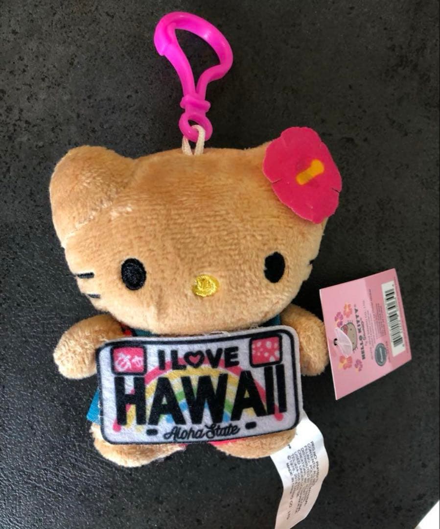 日焼けキティ ガングロキティ ハワイ ストラップ キーホルダー キティ