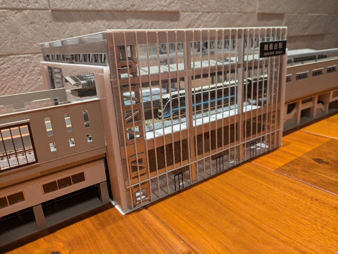 Nゲージ 自作ストラクチャー 高架駅舎 ジオラマ - メルカリ