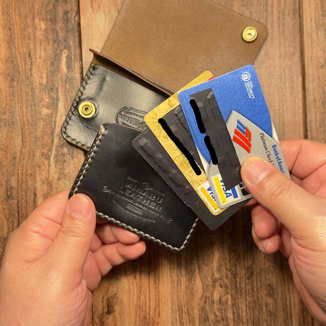 クロムエクセル・ブラック茶芯｜ ショートトラッカーウォレット