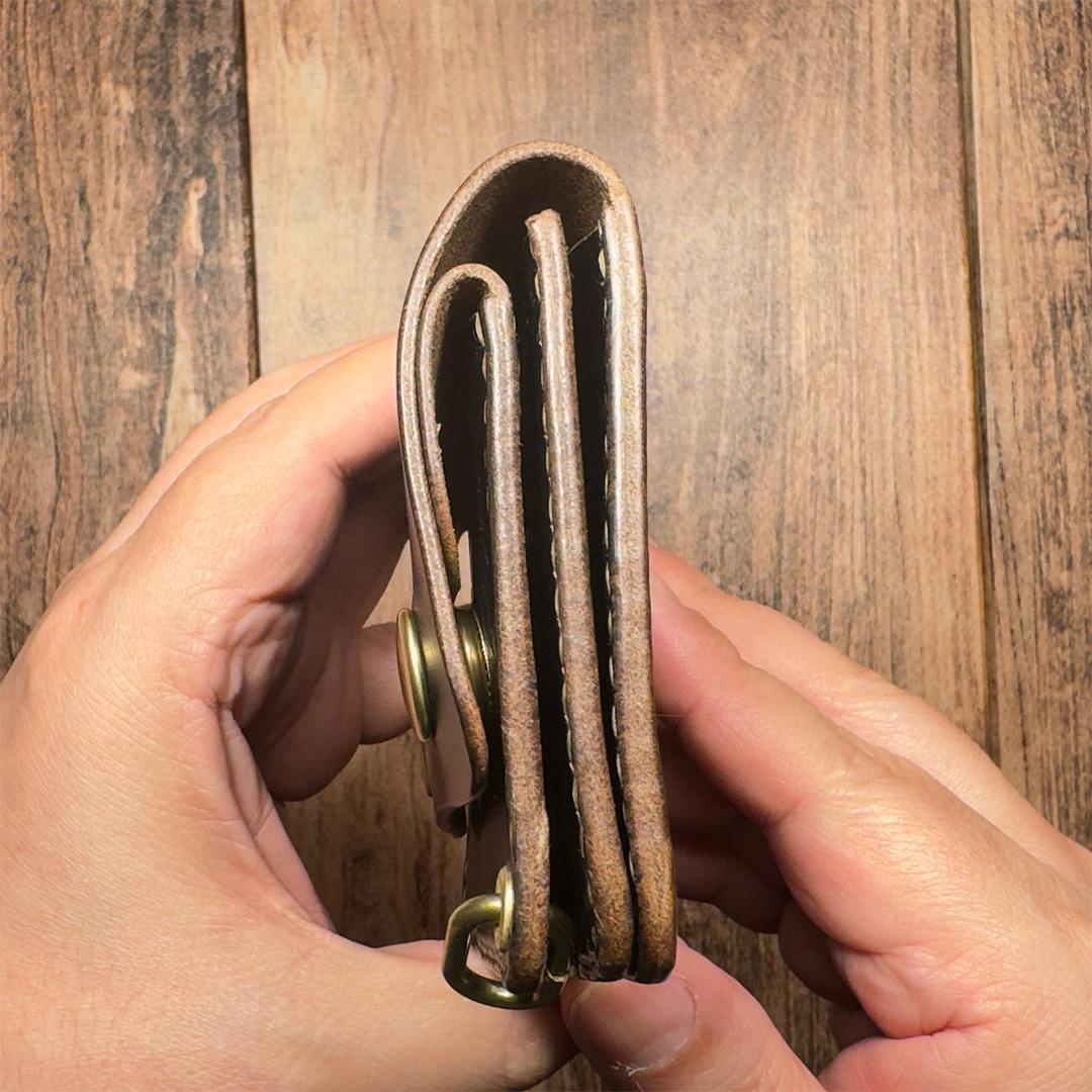 クロムエクセル・ブラック茶芯｜ ショートトラッカーウォレット