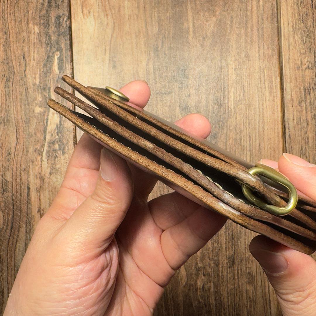 クロムエクセル・ブラック茶芯｜ ショートトラッカーウォレット