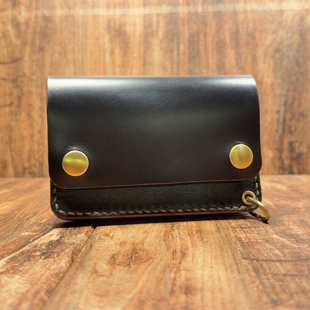 クロムエクセル・ブラック茶芯｜ ショートトラッカーウォレット