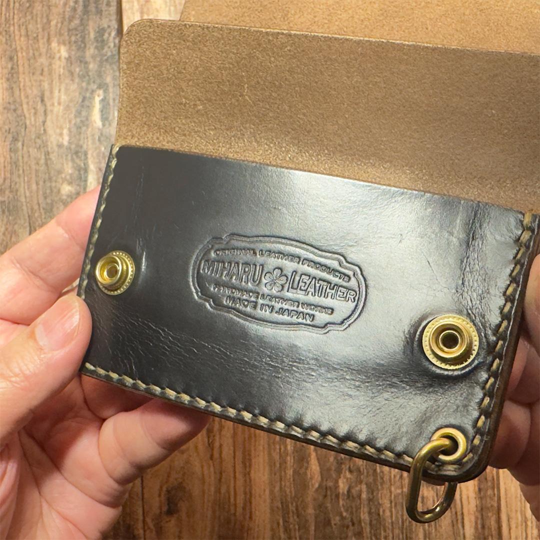 クロムエクセル・ブラック茶芯｜ ショートトラッカーウォレット