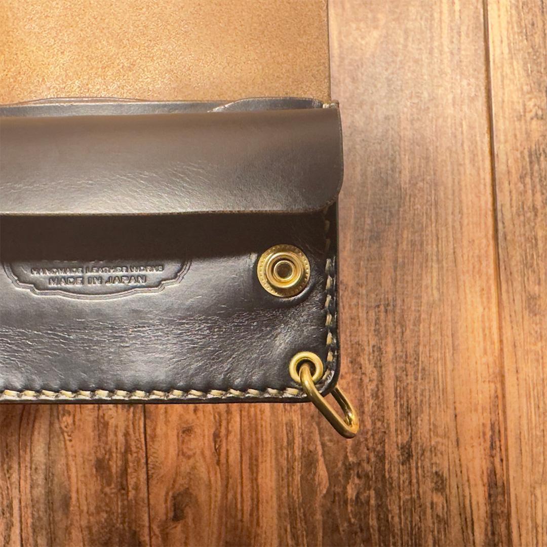 クロムエクセル・ブラック茶芯｜ ショートトラッカーウォレット