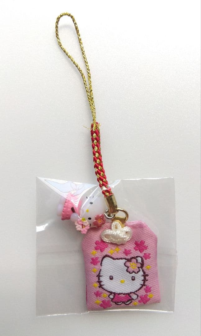 激レア！ ハローキティ ご当地 限定 合格祈願 根付 3種 ミニ手提げ袋 セット