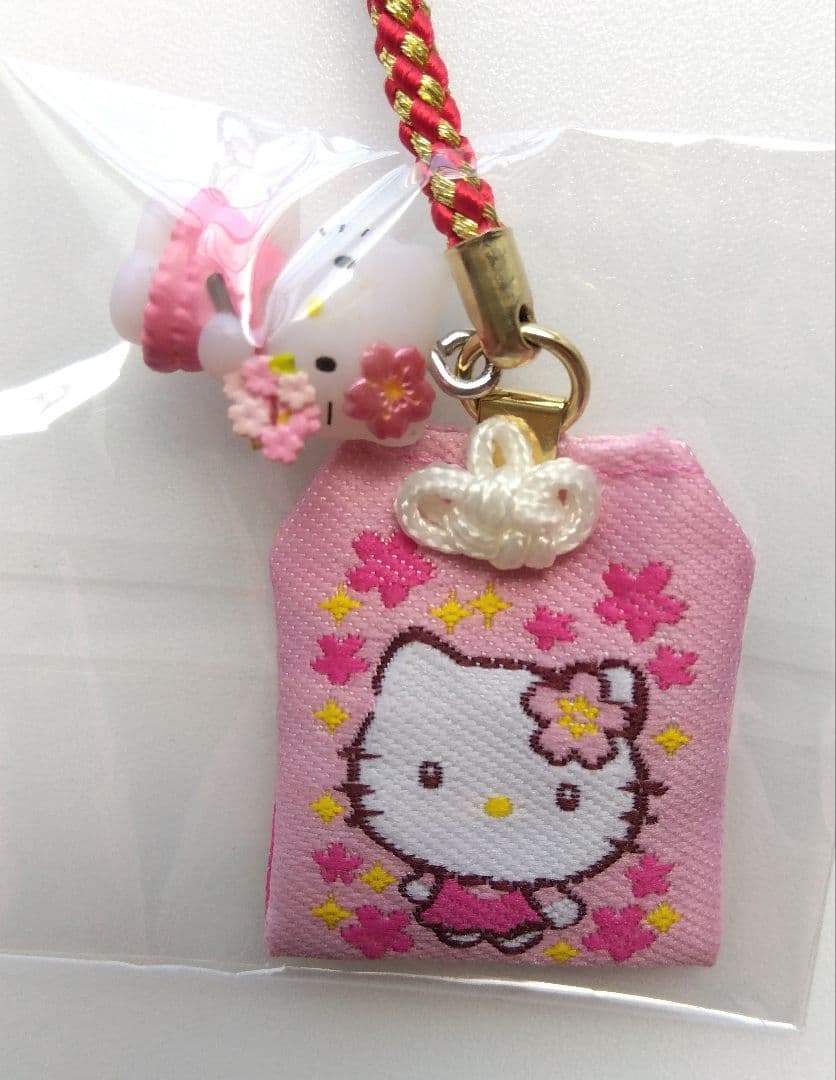 激レア！ ハローキティ ご当地 限定 合格祈願 根付 3種 ミニ手提げ袋 セット