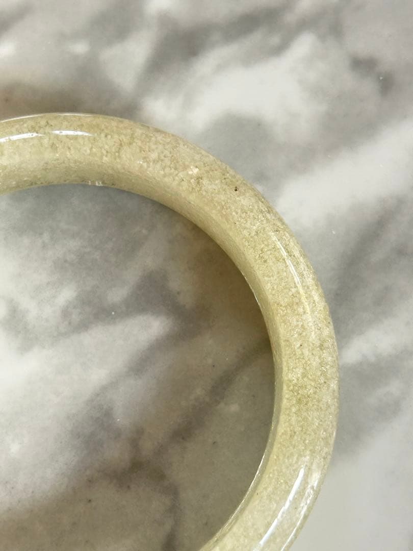 リビアングラス　くり抜きバングル　56.8