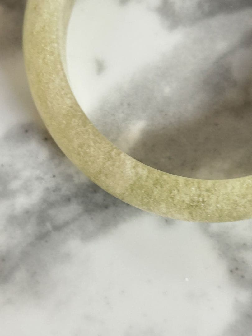 リビアングラス　くり抜きバングル　56.8